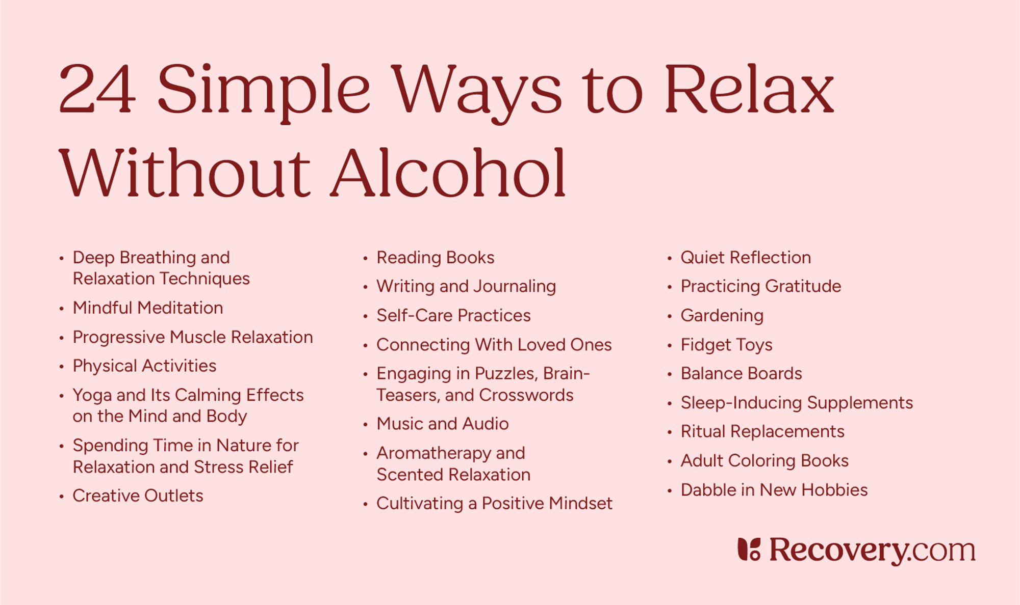 18 Ways to Relax Without Alcohol