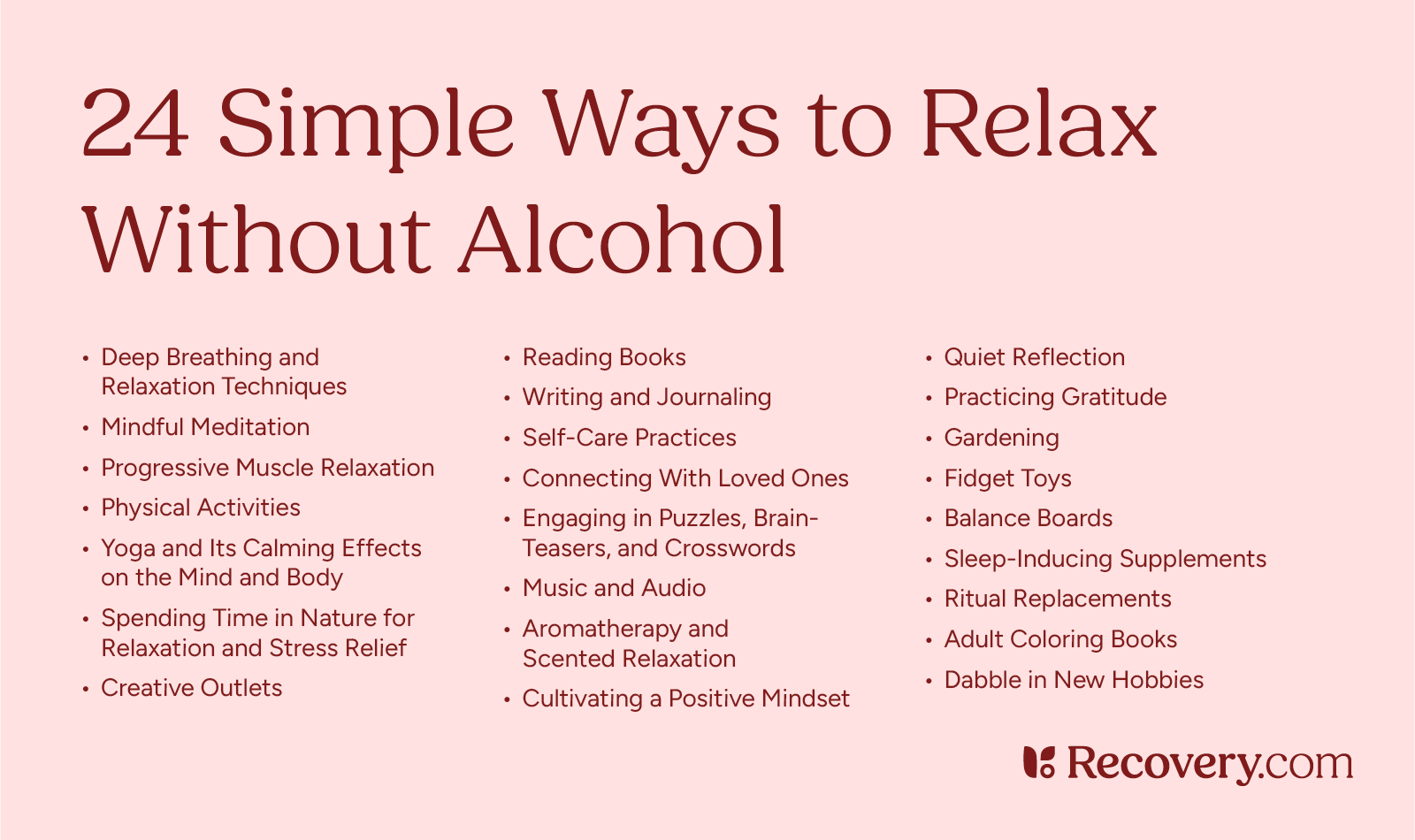 18 Ways to Relax Without Alcohol