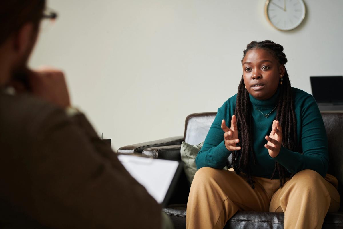 A woman speaks with a healthcare provider about whether she can use FMLA for rehab in Florida.