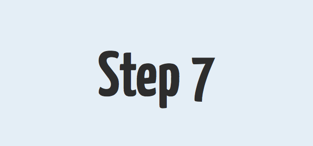 “Step 7” text on a light blue background, representing step seven in a recovery program, 12-step addiction treatment, and the sobriety journey.