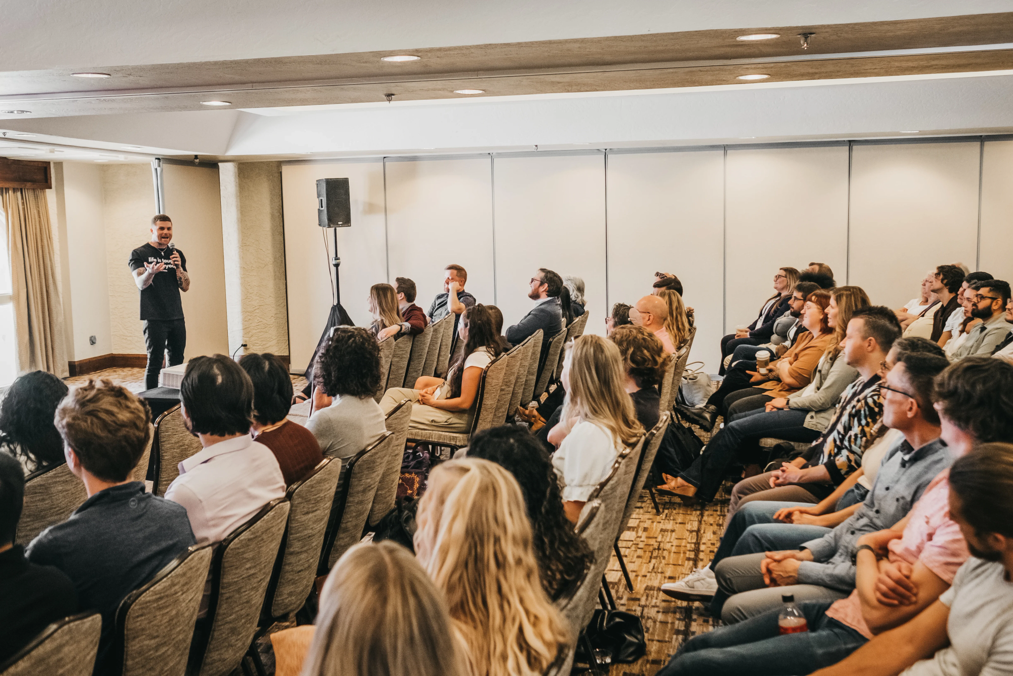 Recovery.com Team Engages with Mental Health Advocate Johnny Crowder at the 2024 Phoenix Retreat