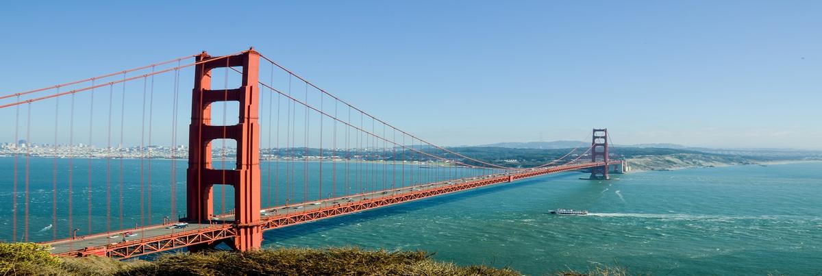 Golden Gate Bridge in California, popular rehab destination