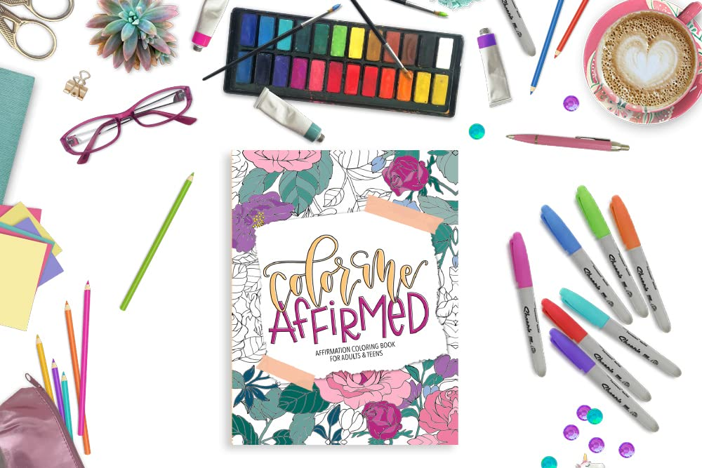 affirmation coloring book for adults